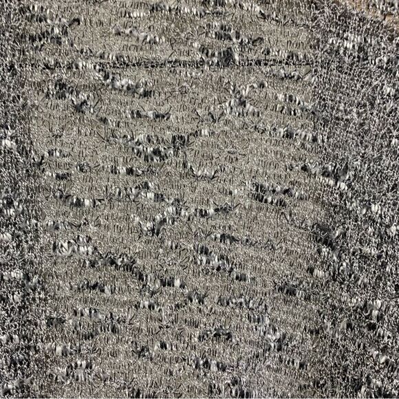 MOA MOA Fringed open Cardigan Women’s Kimono XL Gray White Black. - Picture 7 of 13